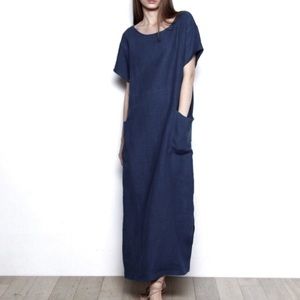 Christy Dawn-The Seaton Dress Navy: XS/S